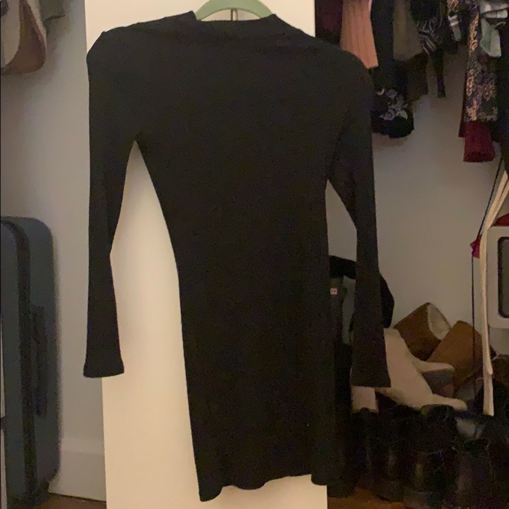 Turtle neck sweater dress